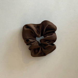 Espresso Silk Scrunchie